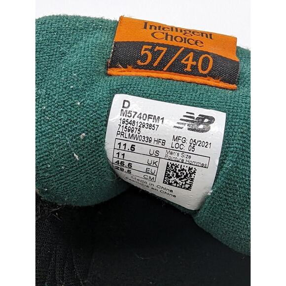 New Balance 57/40 Pink Lemonade Green White Multi-Color M5740FM1 Mens Size 11.5 - Picture 9 of 9